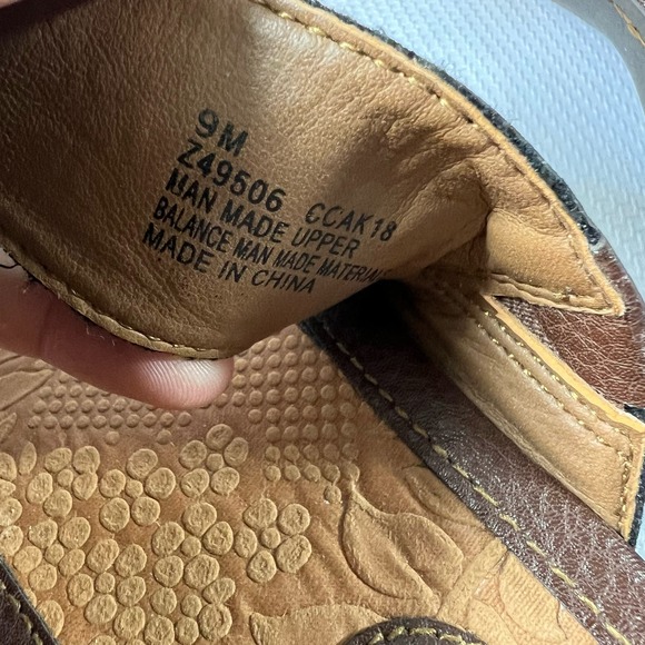 B.O.C Sandals Slip On Slides For Women Size 9 Brown Vegan Leather - Picture 8 of 10